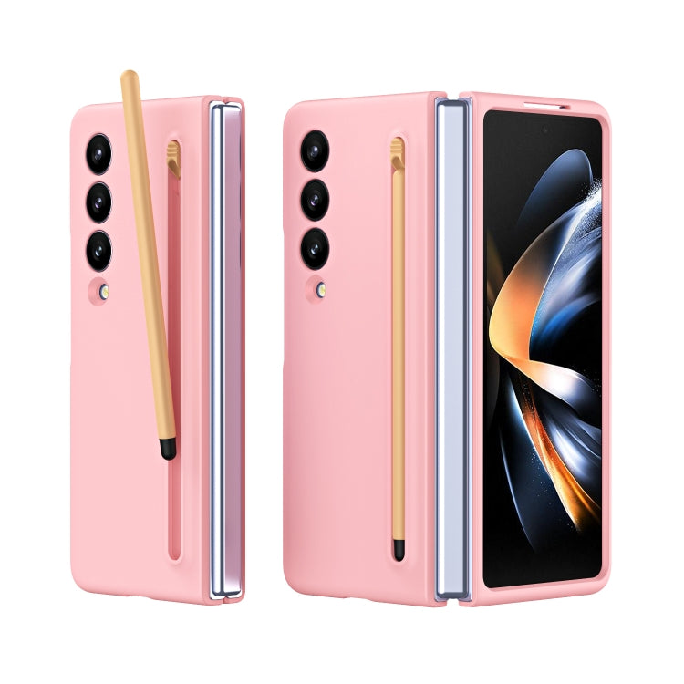For Samsung Galaxy Z Fold4 Skinfeel Shockproof Phone Case, No Pen(Pink) - Galaxy Z Fold4 5G Cases by buy2fix | Online Shopping UK | buy2fix