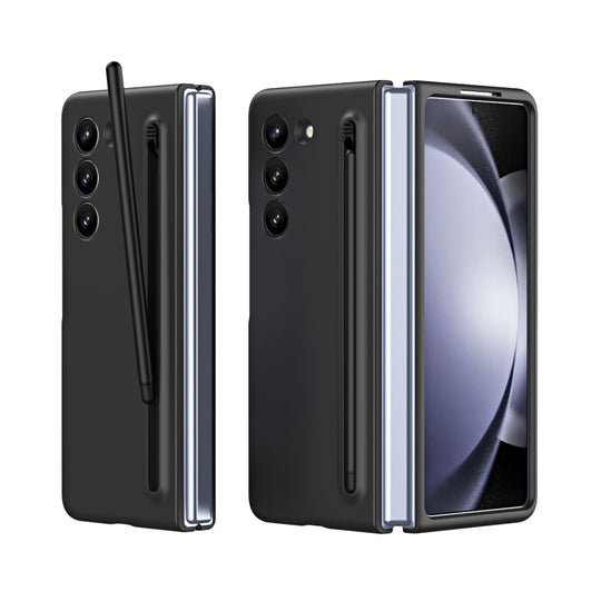 For Galaxy Z Fold6 Skinfeel Shockproof Phone Case, No Pen(Black)