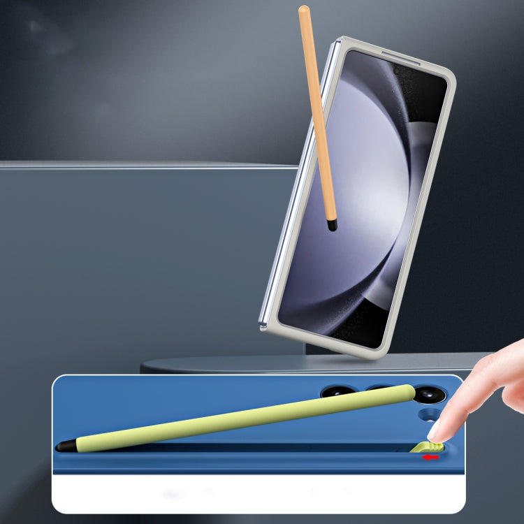 For Samsung Galaxy Z Fold5 5G Skinfeel Shockproof Phone Case, No Pen(Light Gray) - Galaxy Z Fold5 Cases by buy2fix | Online Shopping UK | buy2fix