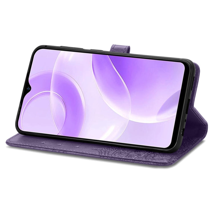 For Ulefone Note 15 Mandala Flower Embossed Leather Phone Case(Purple) by buy2fix