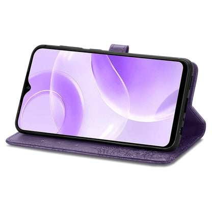 For Ulefone Note 15 Mandala Flower Embossed Leather Phone Case(Purple) by buy2fix