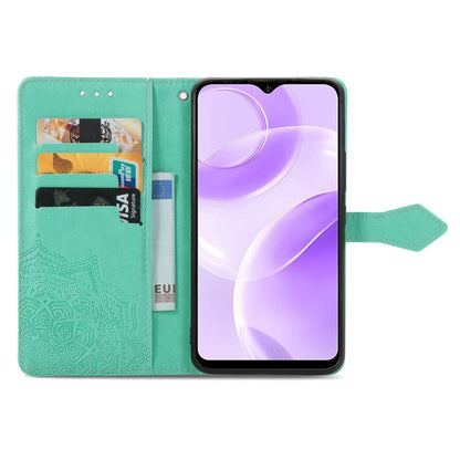 For Ulefone Note 15 Mandala Flower Embossed Leather Phone Case(Green) by buy2fix