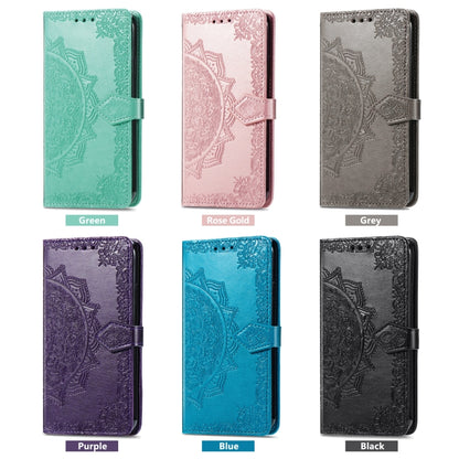 For Ulefone Note 15 Mandala Flower Embossed Leather Phone Case(Black) by buy2fix