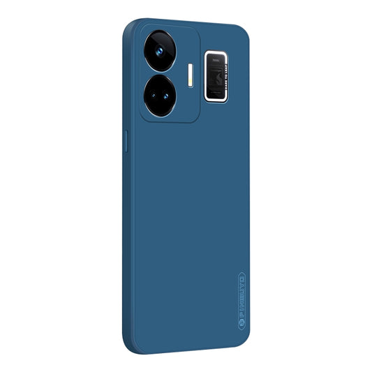 For Realme GT Neo5 PINWUYO Sense Series Liquid Silicone TPU Phone Case(Blue) - Realme Cases by PINWUYO | Online Shopping UK | buy2fix