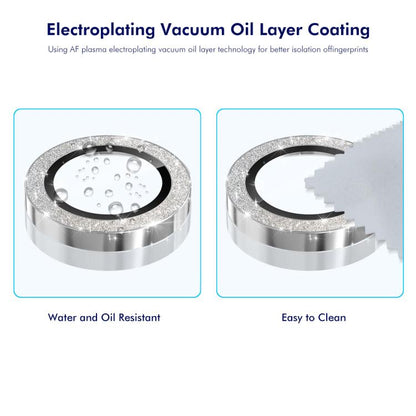 For iPhone 17 Pro / 17 Pro Max ENKAY Hat-Prince Glitter Rear Lens Aluminium Alloy Tempered Glass Film(Deep Green) - iPhone 17 Pro Max Tempered Glass by ENKAY | Online Shopping UK | buy2fix