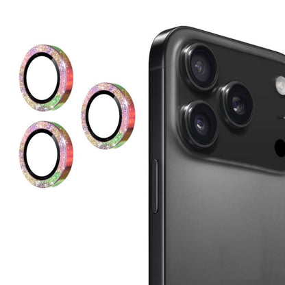 For iPhone 17 Pro / 17 Pro Max ENKAY Hat-Prince Glitter Rear Lens Aluminium Alloy Tempered Glass Film(Colorful) - iPhone 17 Pro Max Tempered Glass by ENKAY | Online Shopping UK | buy2fix