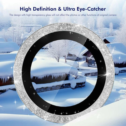 For iPhone 17 Air ENKAY Hat-Prince Glitter Rear Lens Aluminium Alloy Tempered Glass Film(Pink) - iPhone 17 Air Tempered Glass by ENKAY | Online Shopping UK | buy2fix