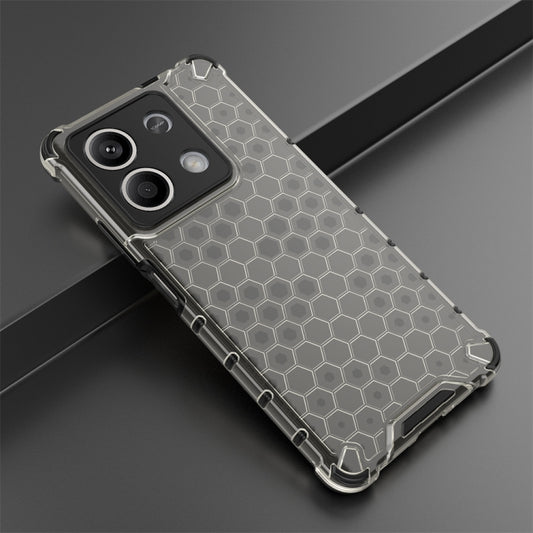 For Redmi Note 13 Shockproof Honeycomb Phone Case(Black) - Xiaomi Cases by buy2fix | Online Shopping UK | buy2fix