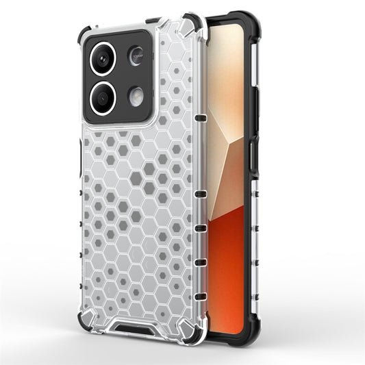 For Redmi Note 13 Shockproof Honeycomb Phone Case(White) - Xiaomi Cases by buy2fix | Online Shopping UK | buy2fix