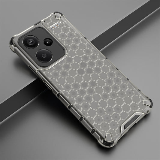 For Redmi Note 13 Pro+ Shockproof Honeycomb Phone Case(Black) - Xiaomi Cases by buy2fix | Online Shopping UK | buy2fix