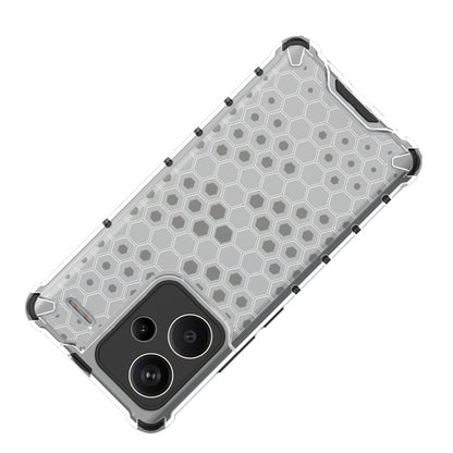 For Redmi Note 13 Pro+ Shockproof Honeycomb Phone Case(Blue) - Xiaomi Cases by buy2fix | Online Shopping UK | buy2fix