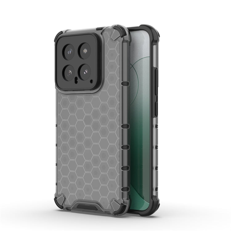 For Xiaomi 14 Shockproof Honeycomb Phone Case(Black) - Xiaomi Cases by buy2fix | Online Shopping UK | buy2fix