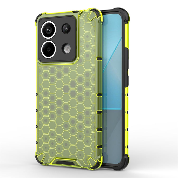 For Xiaomi Poco X6 Shockproof Honeycomb Phone Case(Green) by buy2fix