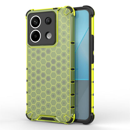 For Xiaomi Poco X6 Shockproof Honeycomb Phone Case(Green) by buy2fix