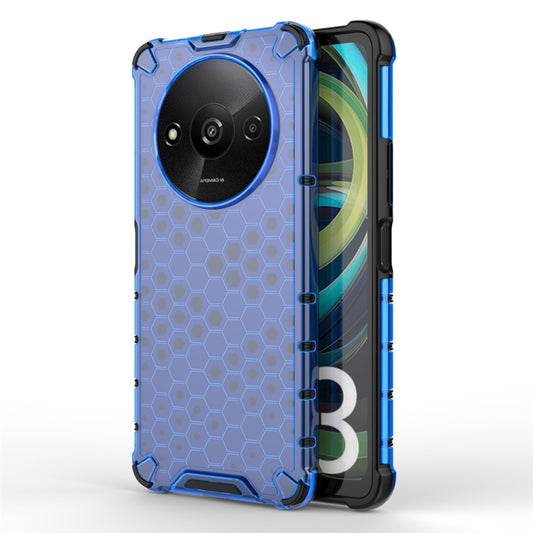 For Xiaomi Redmi A3 Shockproof Honeycomb Phone Case(Blue) - Xiaomi Cases by buy2fix | Online Shopping UK | buy2fix