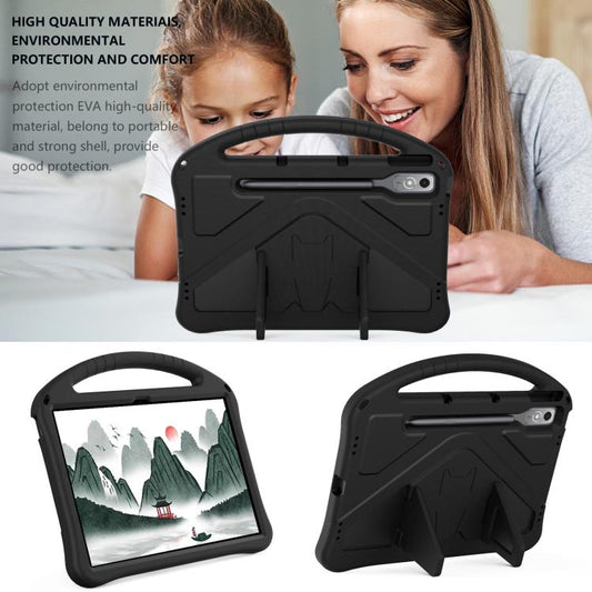 For Lenovo Xiaoxin Pad Pro 12.7 2025 EVA Shockproof Tablet Case with Holder(Black) - Lenovo by buy2fix | Online Shopping UK | buy2fix