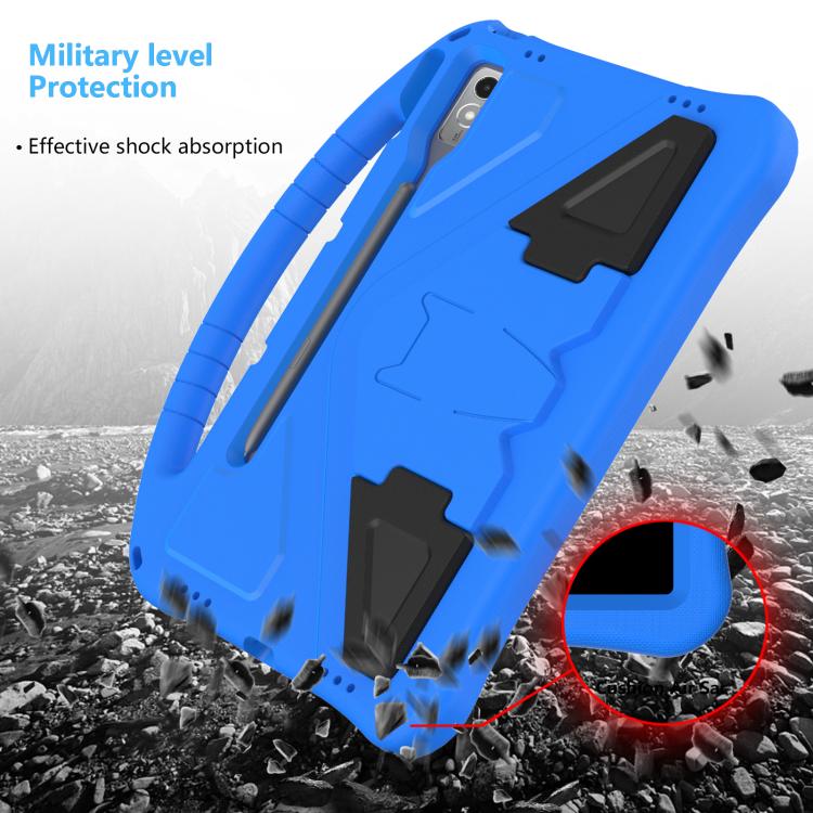For Lenovo Xiaoxin Pad Pro 12.7 2025 EVA Shockproof Tablet Case with Holder(Blue) - Lenovo by buy2fix | Online Shopping UK | buy2fix