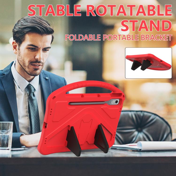 For Lenovo Xiaoxin Pad Pro 12.7 2025 EVA Shockproof Tablet Case with Holder(Red) - Lenovo by buy2fix | Online Shopping UK | buy2fix