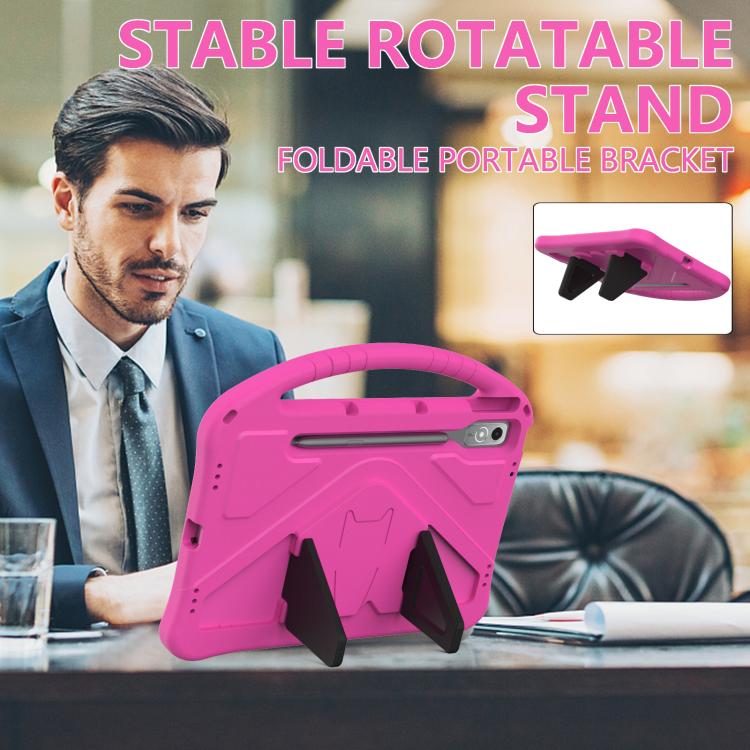 For Lenovo Xiaoxin Pad Pro 12.7 2025 EVA Shockproof Tablet Case with Holder(Rose Red) - Lenovo by buy2fix | Online Shopping UK | buy2fix