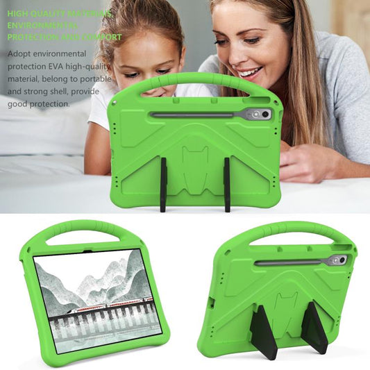 For Lenovo Xiaoxin Pad Pro 12.7 2025 EVA Shockproof Tablet Case with Holder(Green) - Lenovo by buy2fix | Online Shopping UK | buy2fix