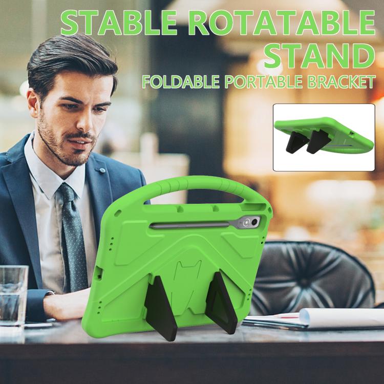 For Lenovo Xiaoxin Pad Pro 12.7 2025 EVA Shockproof Tablet Case with Holder(Green) - Lenovo by buy2fix | Online Shopping UK | buy2fix