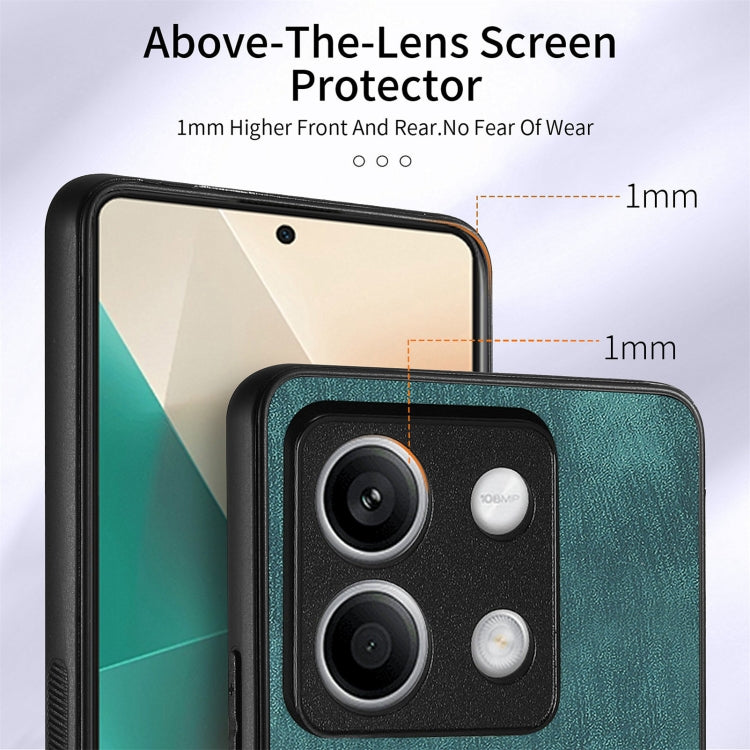 For Xiaomi Redmi Note 13 4G Retro Skin-feel Ring Card Wallet Phone Case(Green) - Xiaomi Cases by buy2fix | Online Shopping UK | buy2fix