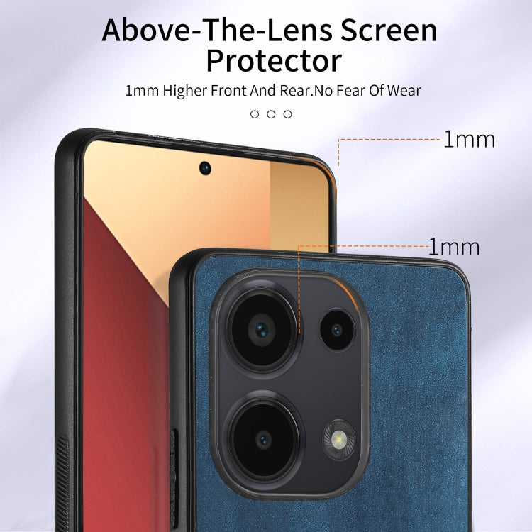 For Xiaomi Redmi Note 13 Pro 4G Retro Skin-feel Ring Card Wallet Phone Case(Blue) - Xiaomi Cases by buy2fix | Online Shopping UK | buy2fix