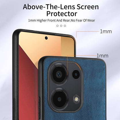 For Xiaomi Redmi Note 13 Pro 4G Retro Skin-feel Ring Card Wallet Phone Case(Blue) - Xiaomi Cases by buy2fix | Online Shopping UK | buy2fix