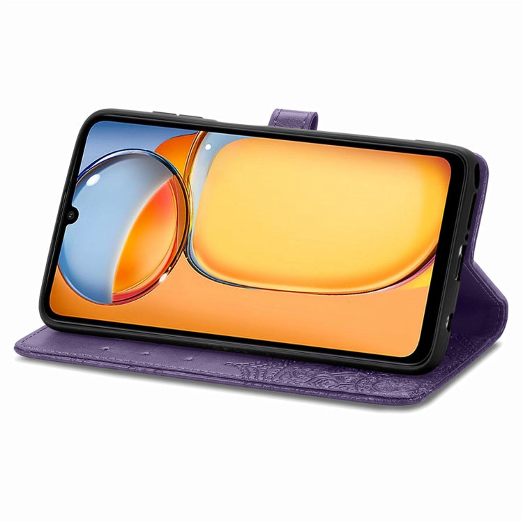 For Xiaomi Redmi 13C Mandala Flower Embossed Leather Phone Case(Purple) by buy2fix