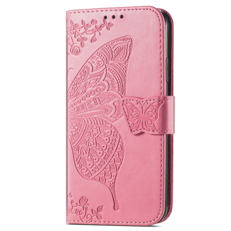 For Xiaomi Redmi K70 Butterfly Love Flower Embossed Leather Phone Case(Pink) - Xiaomi Cases by buy2fix | Online Shopping UK | buy2fix
