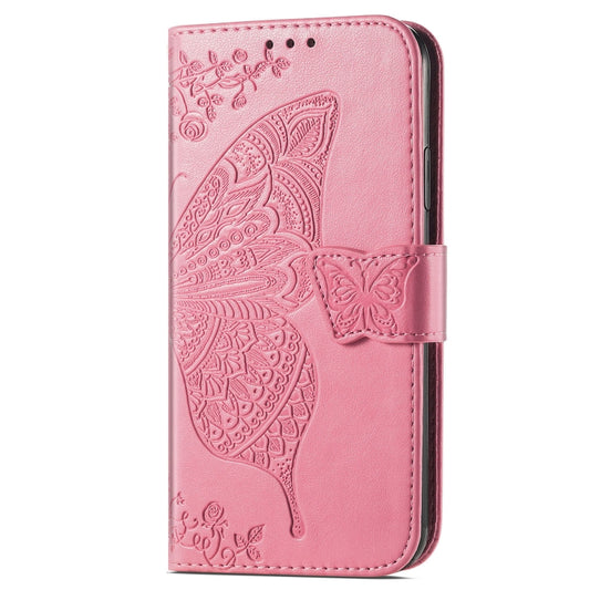 For Xiaomi Redmi K70 Butterfly Love Flower Embossed Leather Phone Case(Pink) - Xiaomi Cases by buy2fix | Online Shopping UK | buy2fix