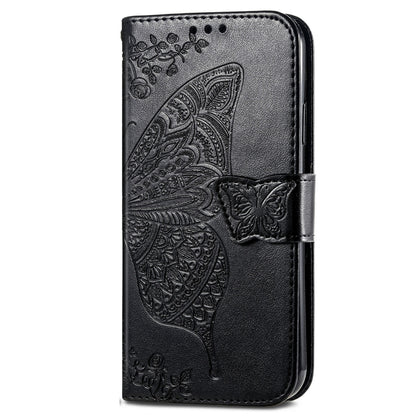 For Xiaomi Redmi K70 Butterfly Love Flower Embossed Leather Phone Case(Black) by buy2fix