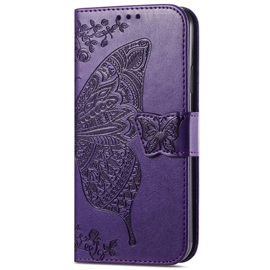For Xiaomi Redmi K70 Butterfly Love Flower Embossed Leather Phone Case(Dark Purple) - Xiaomi Cases by buy2fix | Online Shopping UK | buy2fix