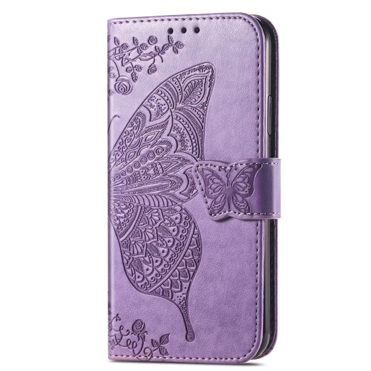 For Xiaomi Redmi K70 Butterfly Love Flower Embossed Leather Phone Case(Purple) by buy2fix
