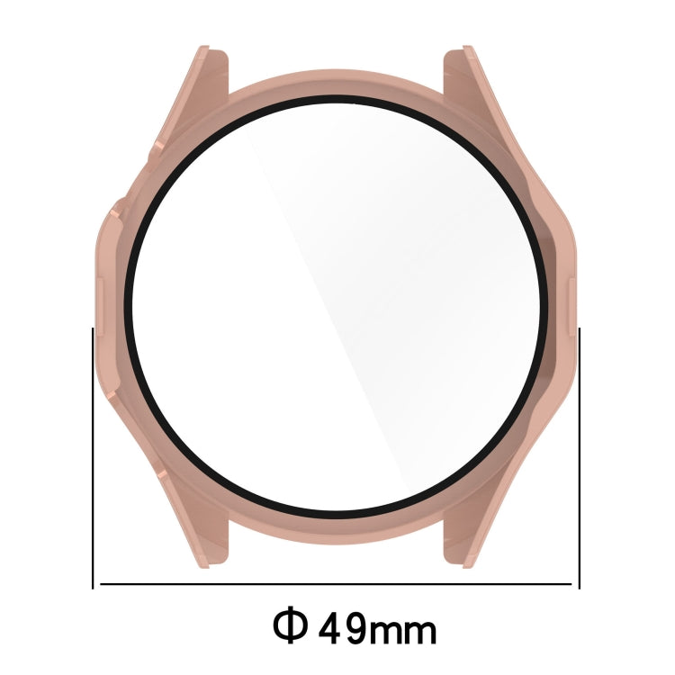 For Huawei Watch GT 4 46mm PC + Tempered Film Integrated Watch Protective Case(Transparent) by buy2fix