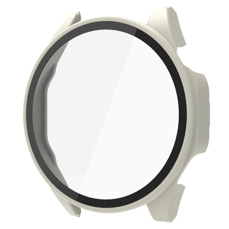 For Huawei Watch GT 4 41mm PC + Tempered Film Integrated Watch Protective Case(Ivory White) by buy2fix