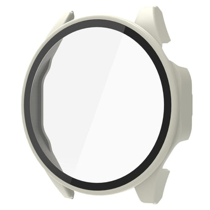For Huawei Watch GT 4 41mm PC + Tempered Film Integrated Watch Protective Case(Ivory White) by buy2fix
