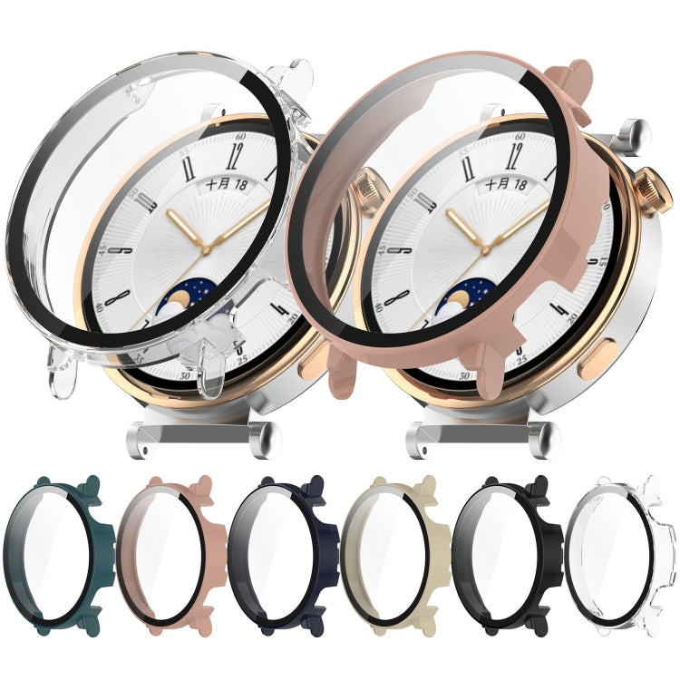 For Huawei Watch GT 4 41mm PC + Tempered Film Integrated Watch Protective Case(Transparent) by buy2fix