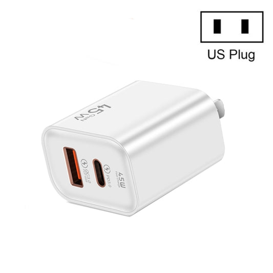 45PQ 45W PD25W + QC3.0 20W USB Fully Compatible Super Fast Charger, US Plug(White) by buy2fix
