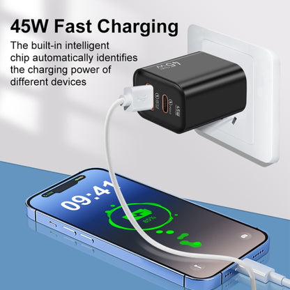 45PQ 45W PD25W + QC3.0 20W USB Fully Compatible Super Fast Charger, US Plug(Yellow) by buy2fix