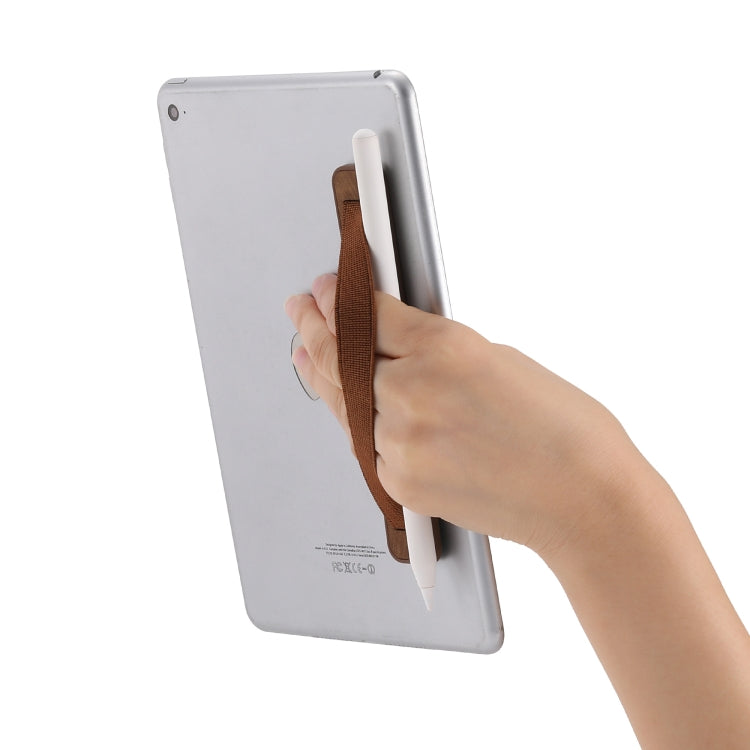 For iPad Retro Pencil-in Wristband(Brown) - Hand-Sticking Bracket by buy2fix | Online Shopping UK | buy2fix