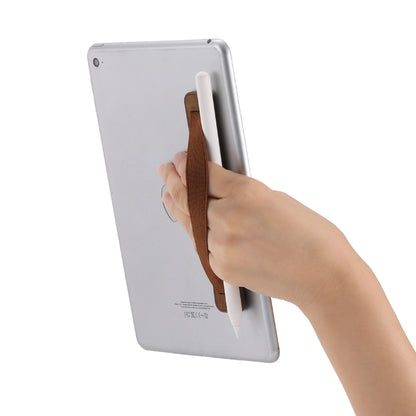 For iPad Retro Pencil-in Wristband(Brown) - Hand-Sticking Bracket by buy2fix | Online Shopping UK | buy2fix