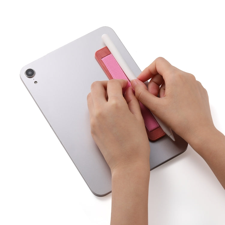 For iPad Retro Pencil-in Wristband(Pink) - Hand-Sticking Bracket by buy2fix | Online Shopping UK | buy2fix
