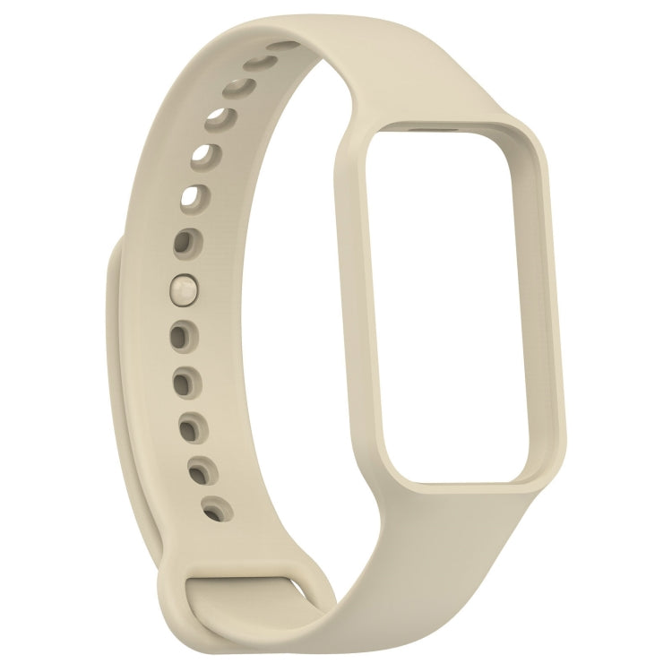 For Xiaomi Mi Band 8 Active Solid Color Integrated Silicone Watch Band(Stralight Color) - Watch Bands by buy2fix | Online Shopping UK | buy2fix
