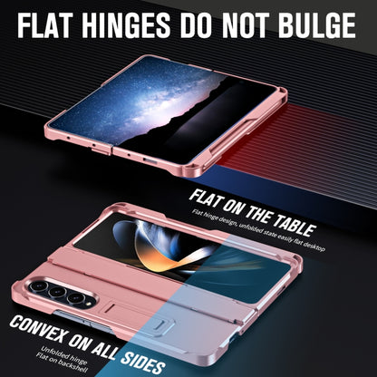 For Samsung Galaxy Z Fold4 Diamond Case-film Integral Hinge Shockproof Phone Case with Pen(Pink) - Galaxy Z Fold4 5G Cases by buy2fix | Online Shopping UK | buy2fix