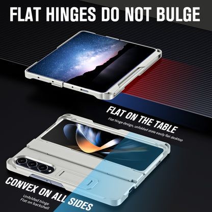 For Samsung Galaxy Z Fold3 5G Diamond Case-film Integral Hinge Shockproof Phone Case with Pen(White) - Galaxy Phone Cases by buy2fix | Online Shopping UK | buy2fix