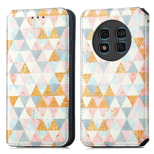 For Ulefone Note 15 CaseNeo Colorful Magnetic Leather Phone Case(Rhombus) by buy2fix