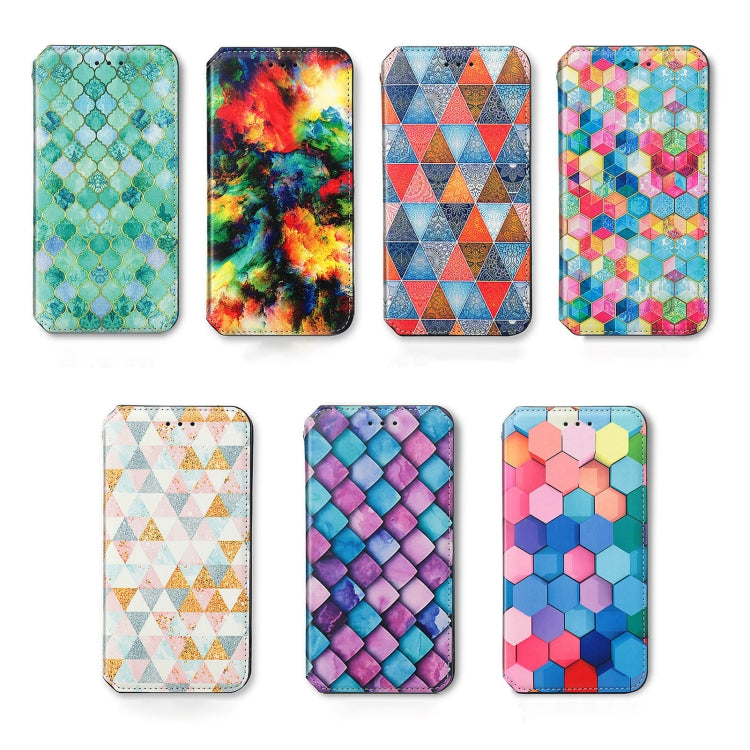 For Ulefone Note 15 CaseNeo Colorful Magnetic Leather Phone Case(Colorful Cloud) by buy2fix