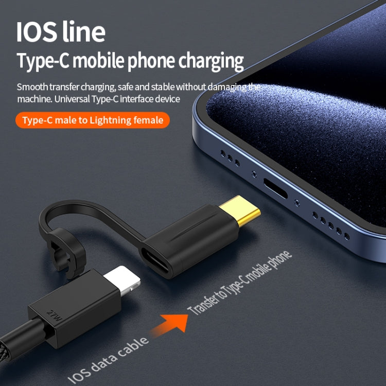 8 Pin to USB-C / Type-C 3.1 OTG Adapter(Black) by buy2fix