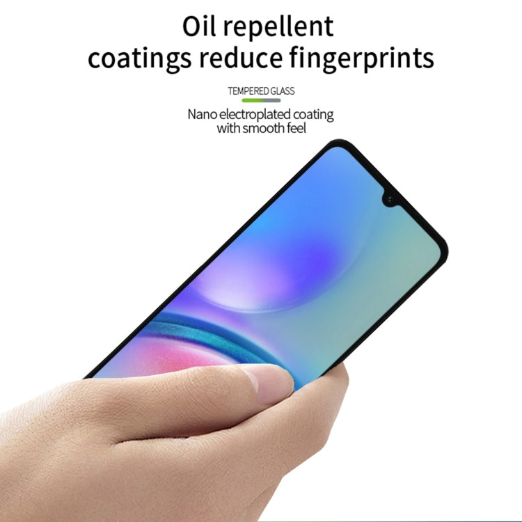 For Samsung Galaxy A05s PINWUYO 9H 2.5D Full Screen Tempered Glass Film(Black) - Galaxy Tempered Glass by PINWUYO | Online Shopping UK | buy2fix